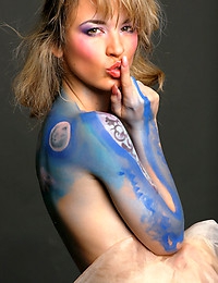  Natalia B Bodypaint Ii Fashion discharge meets body paint meets stripped expression.