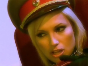 Golden-haired Soviet Policewoman having lesbo sex 