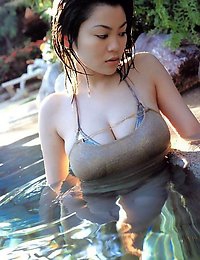 Yoko Matsugane Steamy sultry oriental chick with big full breasts in a bikini